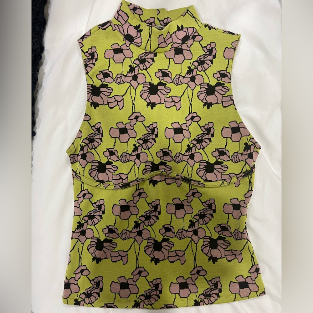 High Neck Floral Zara Top